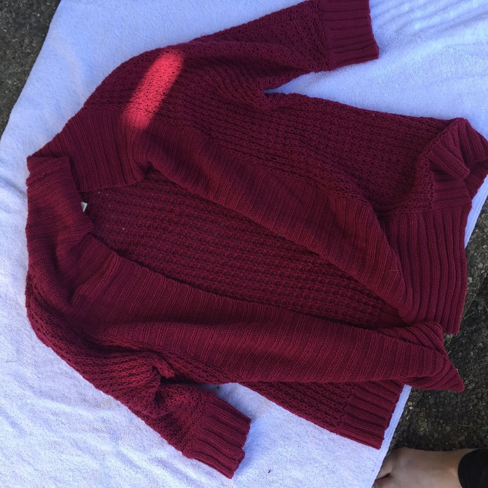 Raspberry SONOMA crochet Cardigan